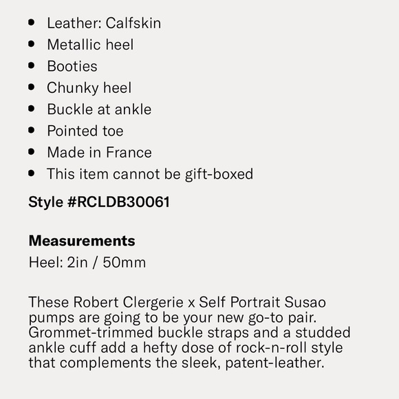 NEW IN BOX Roger Clergerie x Self-Portrait Susao Size 36.5 - Picture 7 of 7